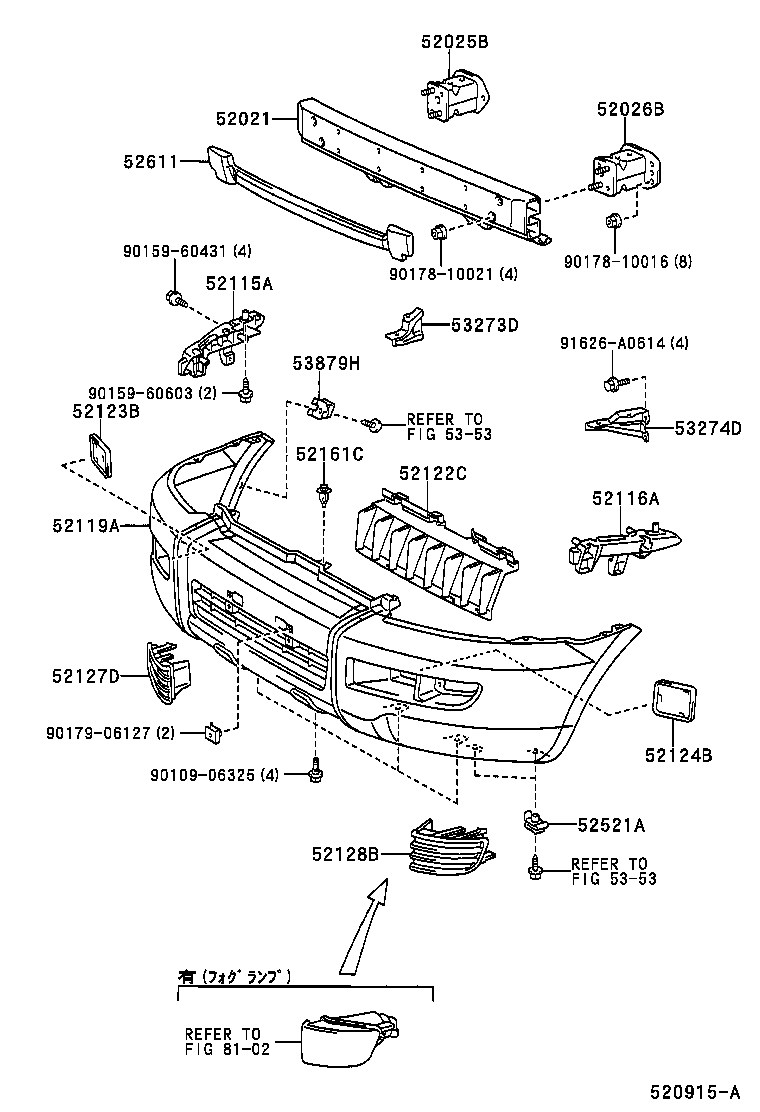  LAND CRUISER PRADO |  FRONT BUMPER BUMPER STAY