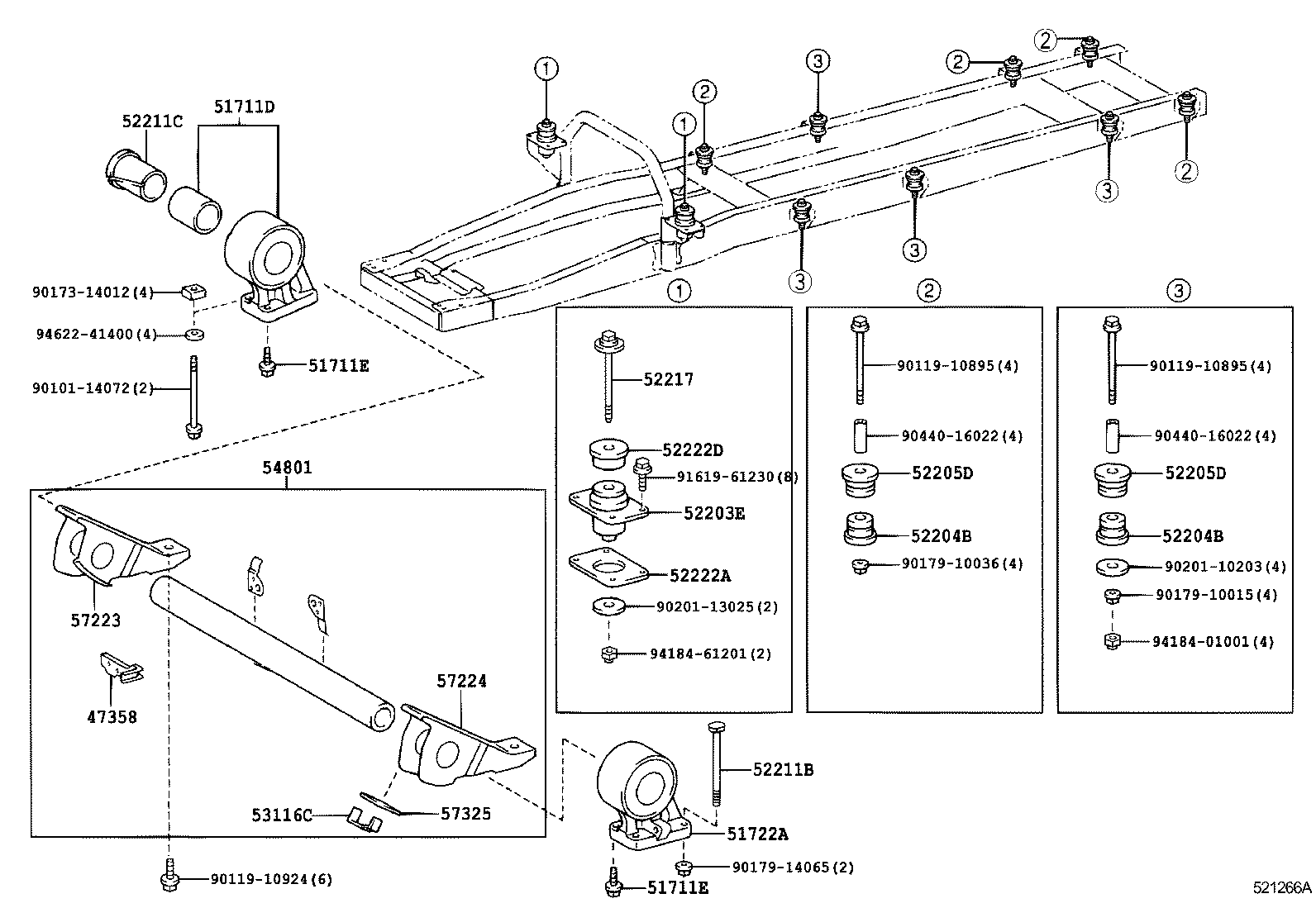  DYNA TOYOACE |  CAB MOUNTING BODY MOUNTING