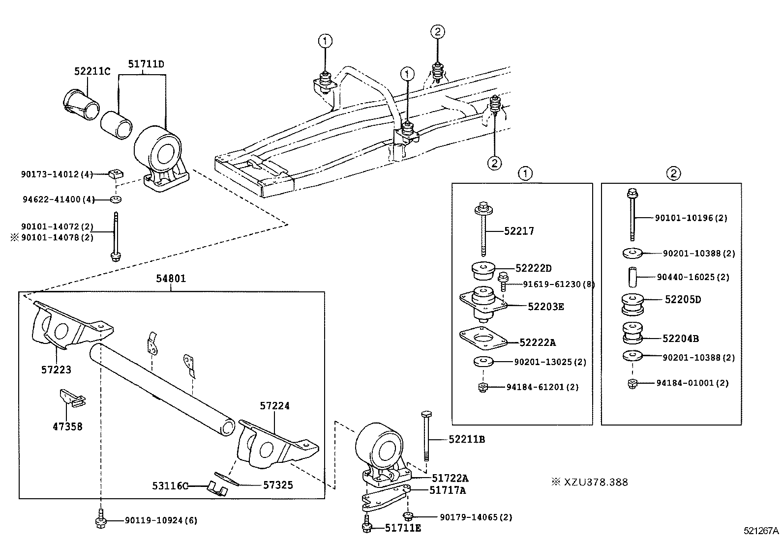  DYNA TOYOACE |  CAB MOUNTING BODY MOUNTING