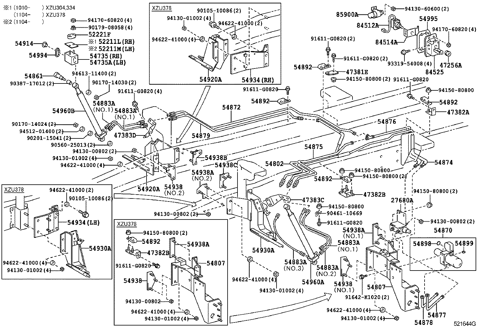  DYNA TOYOACE |  CAB MOUNTING BODY MOUNTING