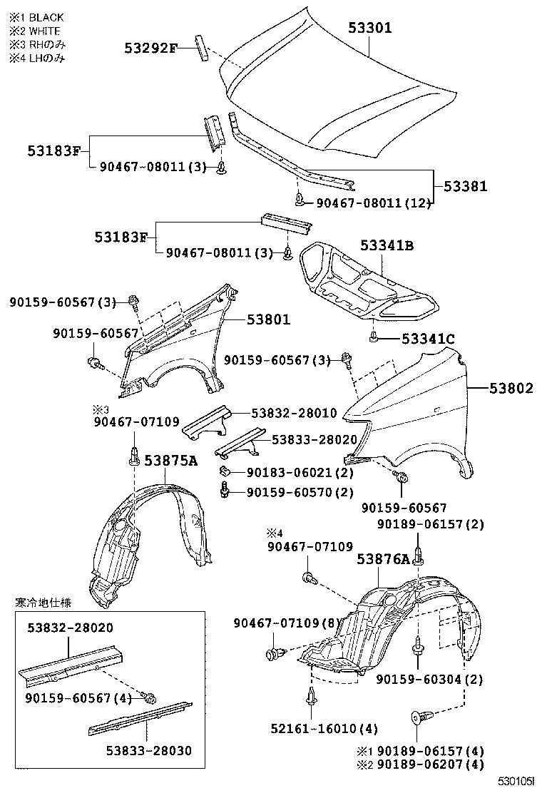  LITE TOWNACE NOAH V |  HOOD FRONT FENDER