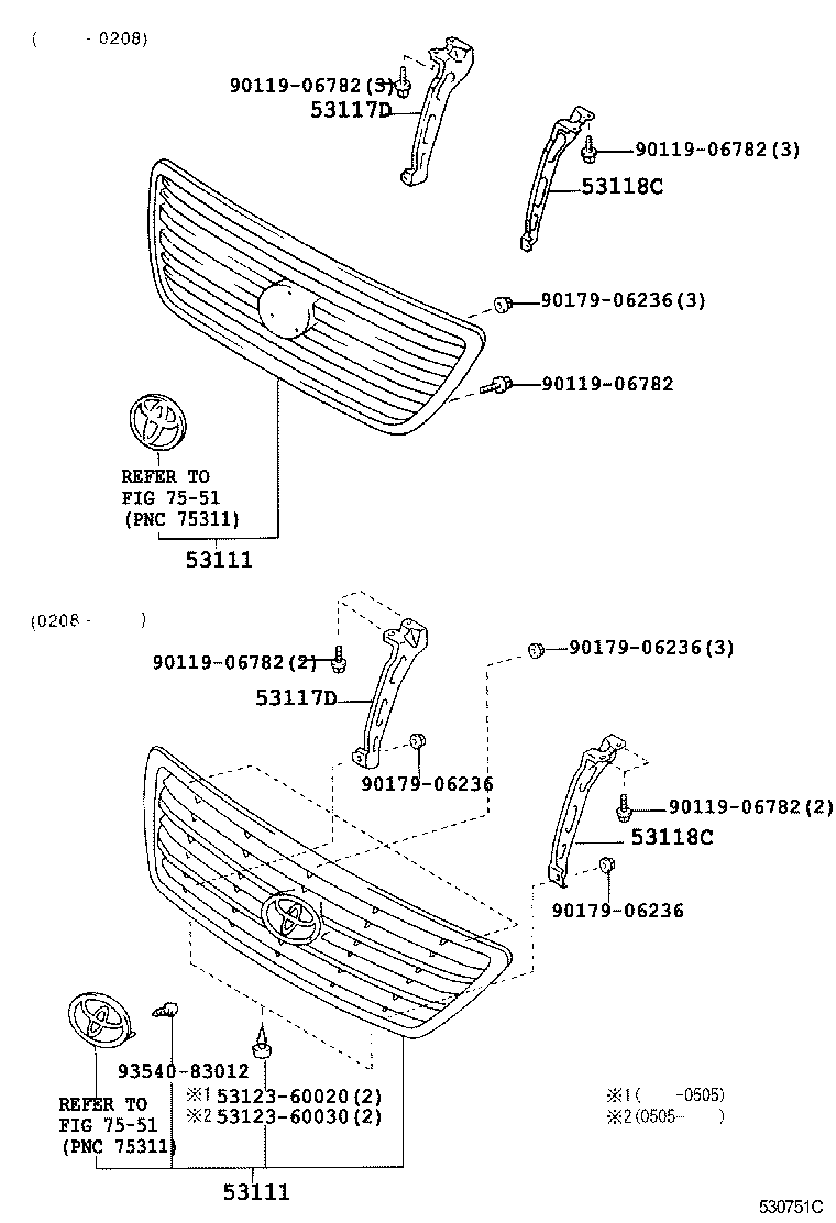  LAND CRUISER 100 |  RADIATOR GRILLE