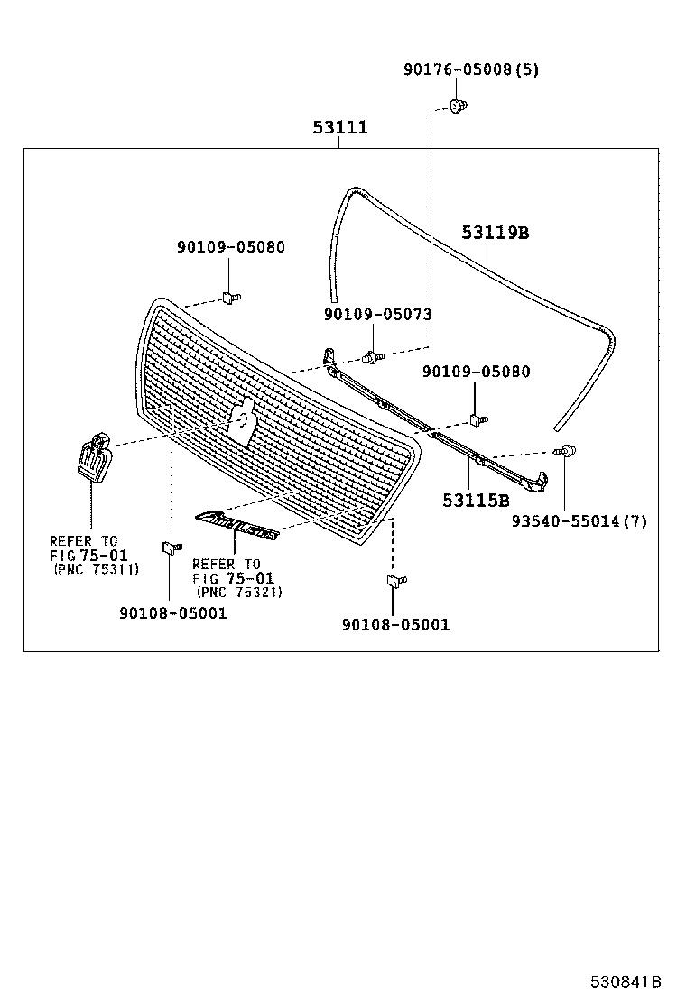  CROWN CROWN MAJESTA |  RADIATOR GRILLE