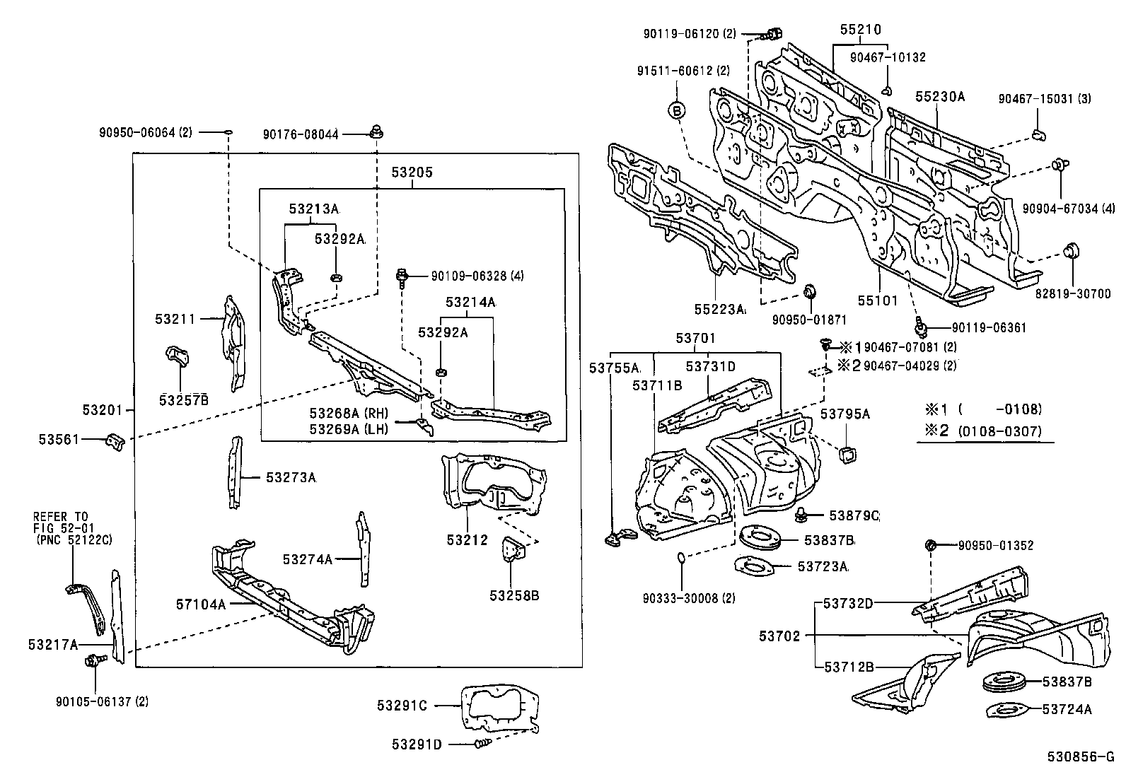  CROWN CROWN MAJESTA |  FRONT FENDER APRON DASH PANEL