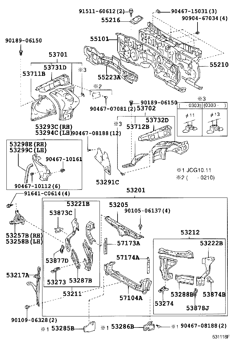  BREVIS |  FRONT FENDER APRON DASH PANEL
