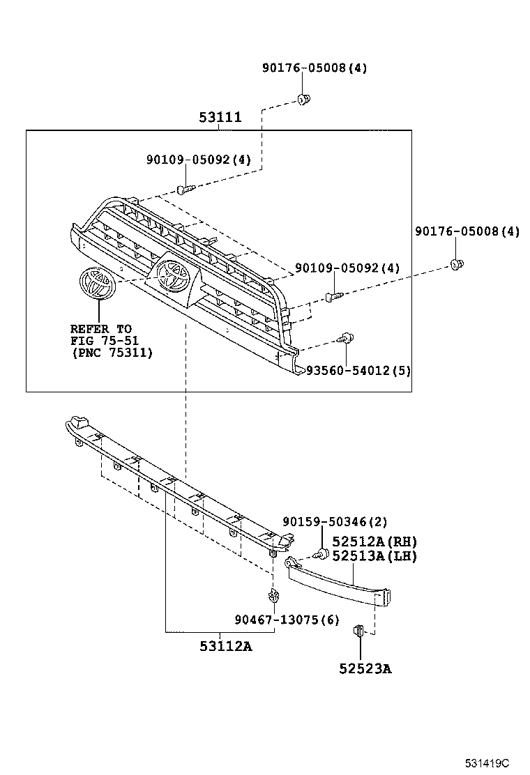  HILUX SURF |  RADIATOR GRILLE