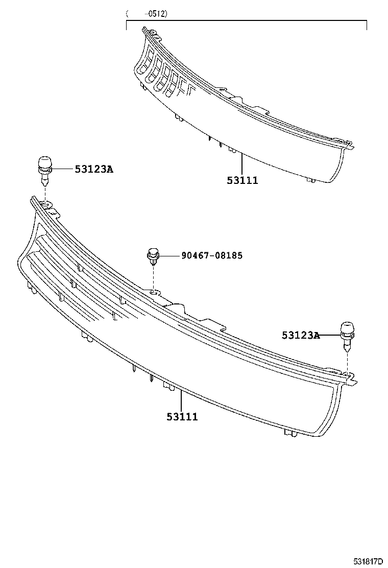  PORTE |  RADIATOR GRILLE