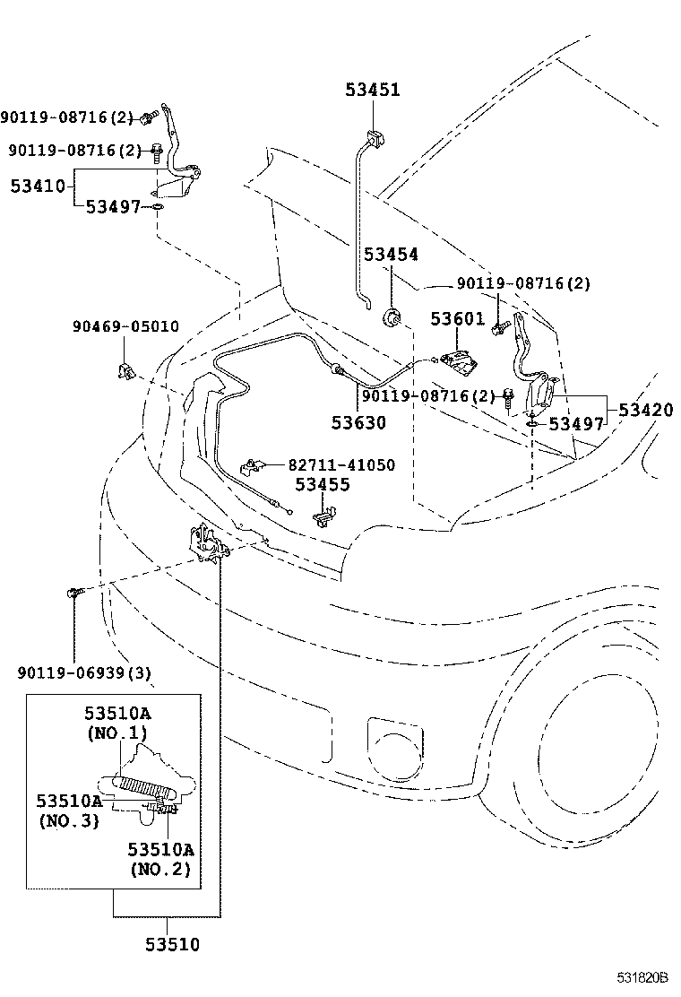  PORTE |  HOOD LOCK HINGE
