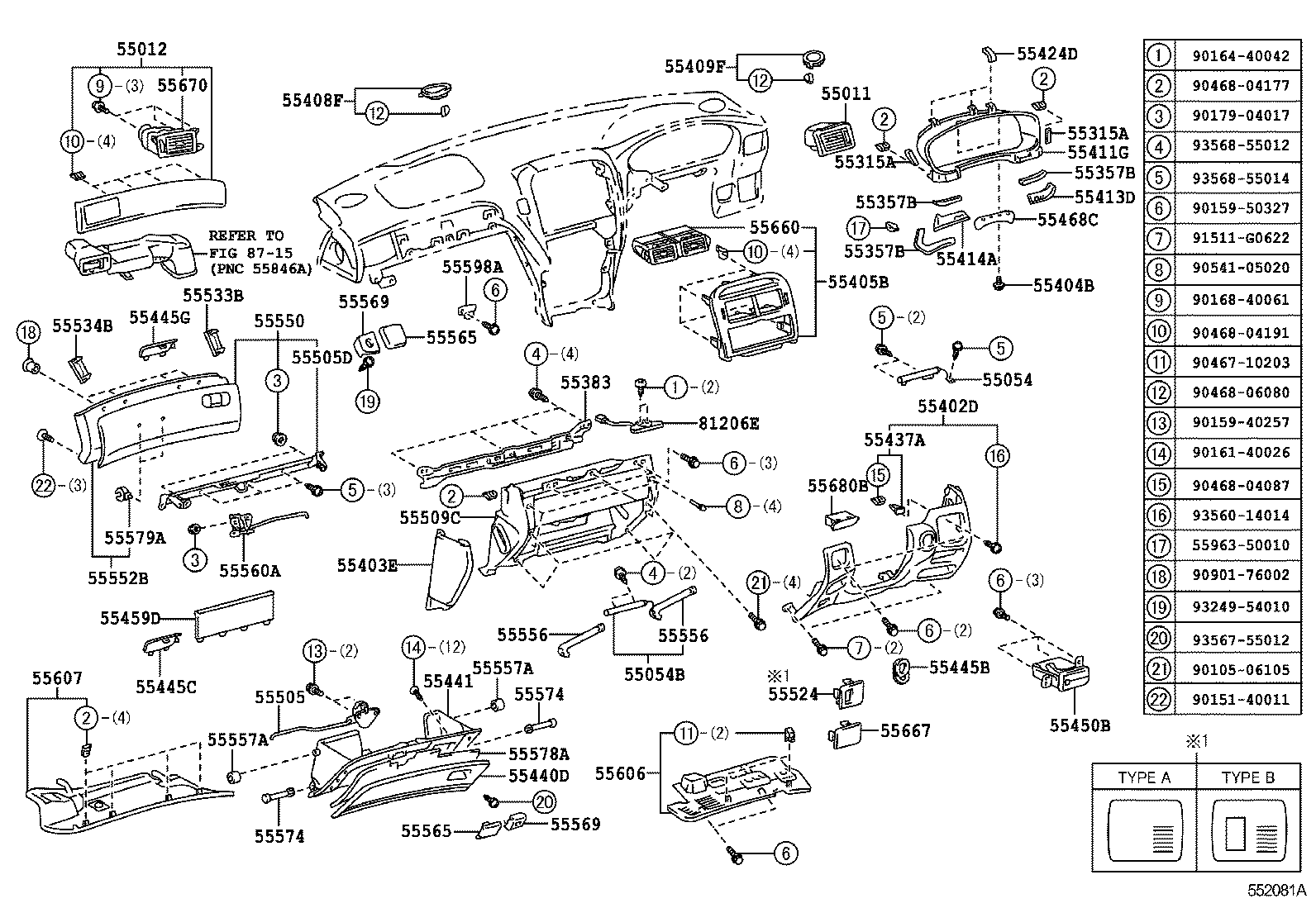  CELSIOR |  INSTRUMENT PANEL GLOVE COMPARTMENT