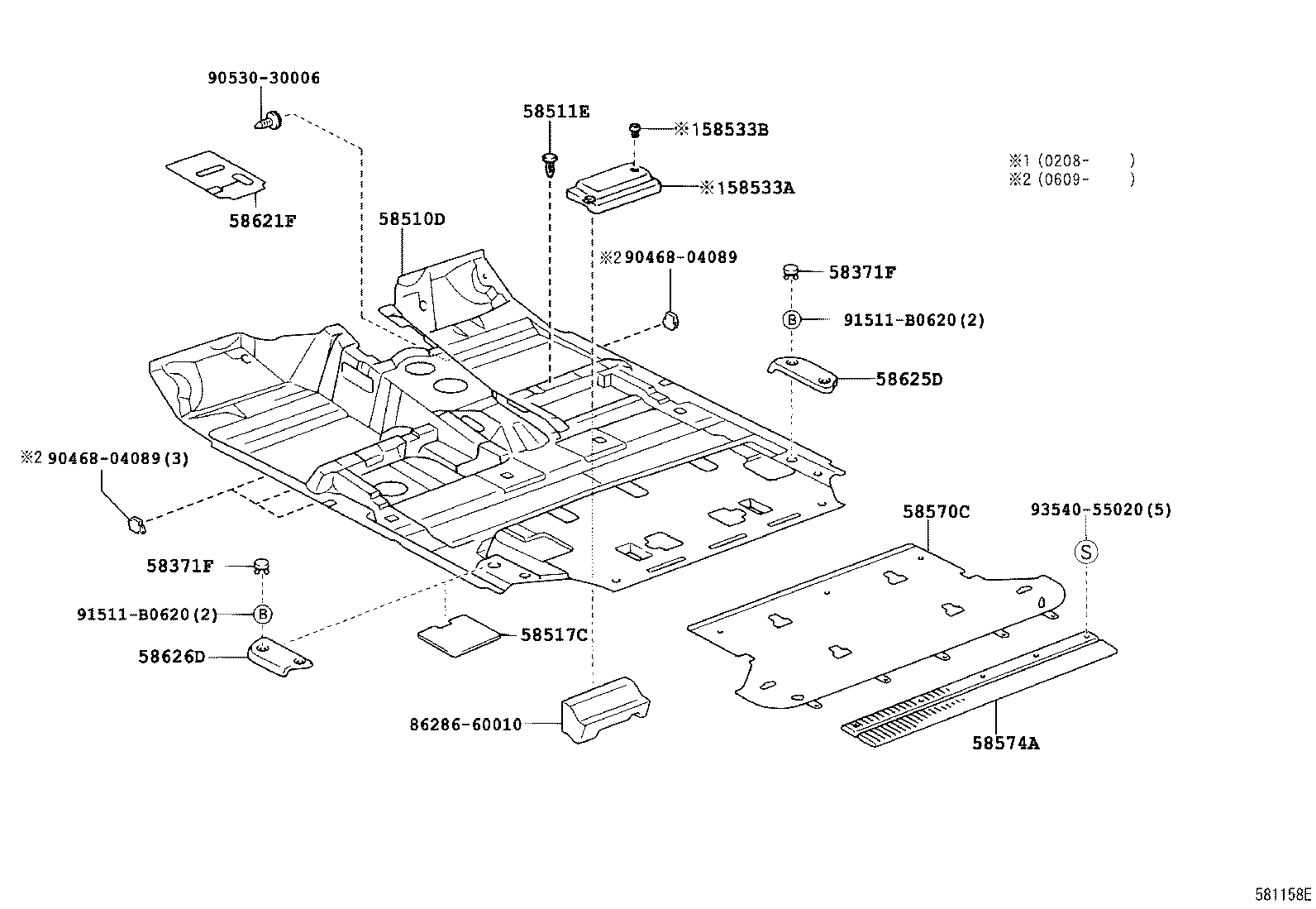  LAND CRUISER 100 |  FLOOR MAT SILENCER PAD