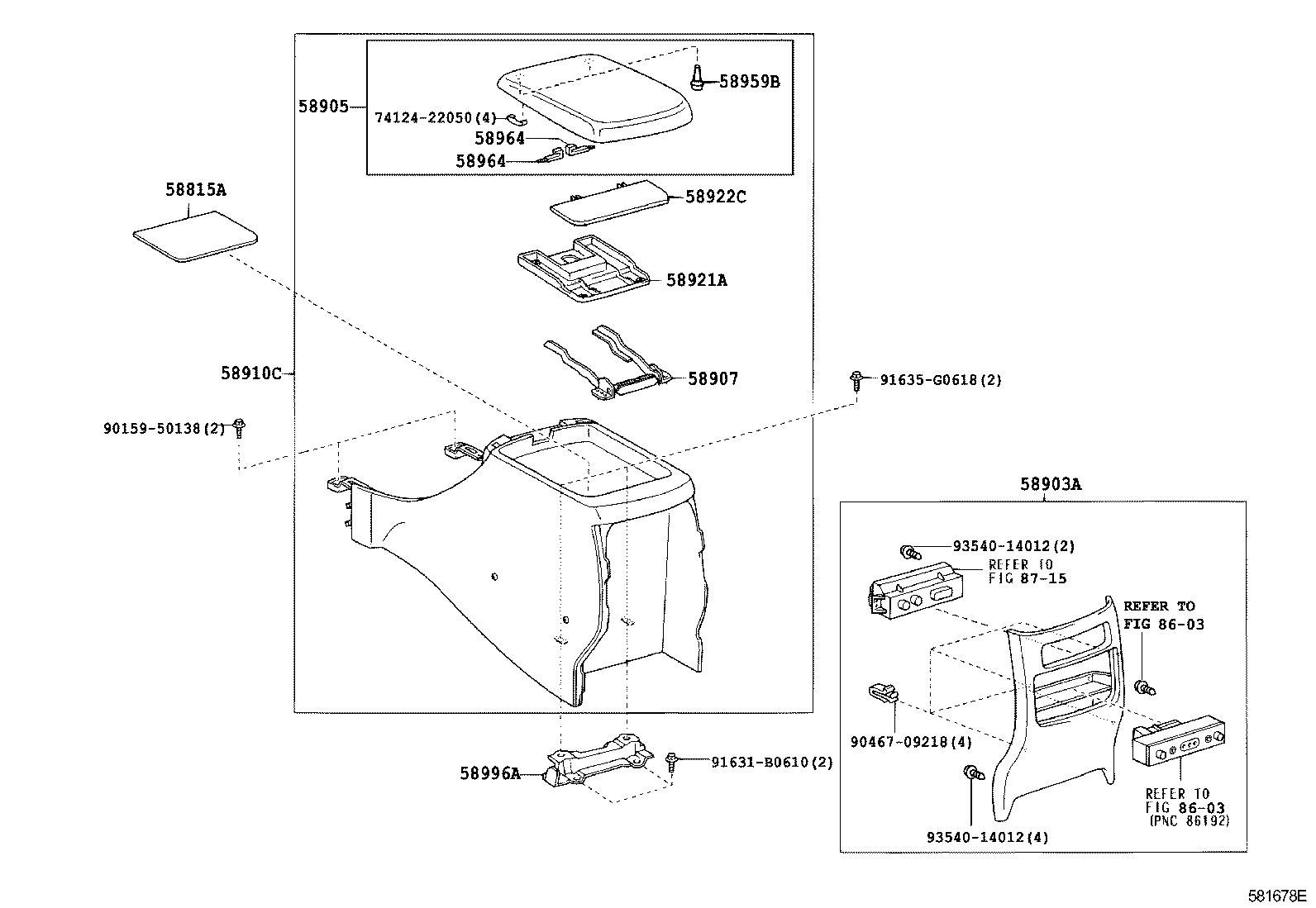  LAND CRUISER PRADO |  CONSOLE BOX BRACKET