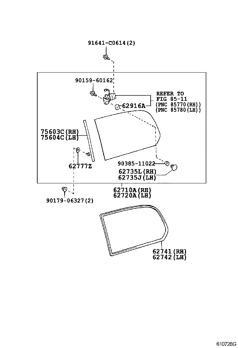  LAND CRUISER 100 |  SIDE WINDOW