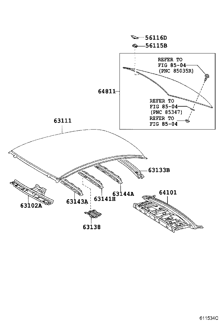  PREMIO ALLION |  ROOF PANEL BACK WINDOW GLASS