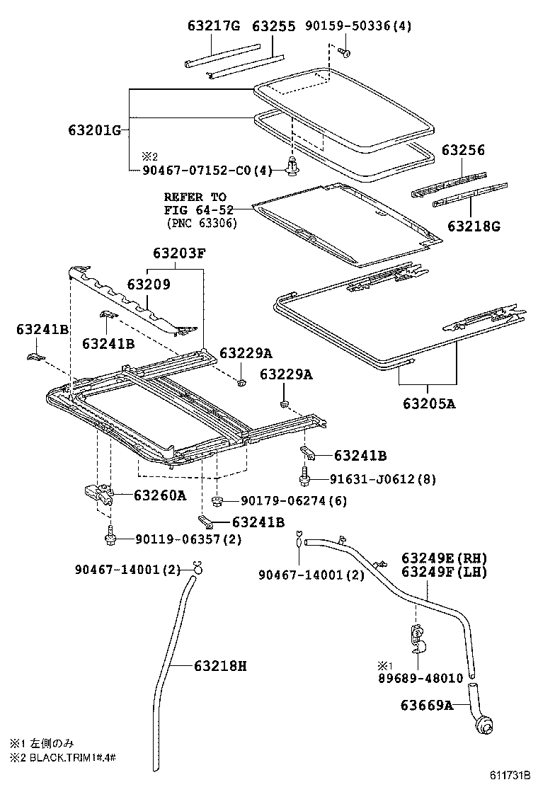  HILUX SURF |  ROOF PANEL BACK PANEL
