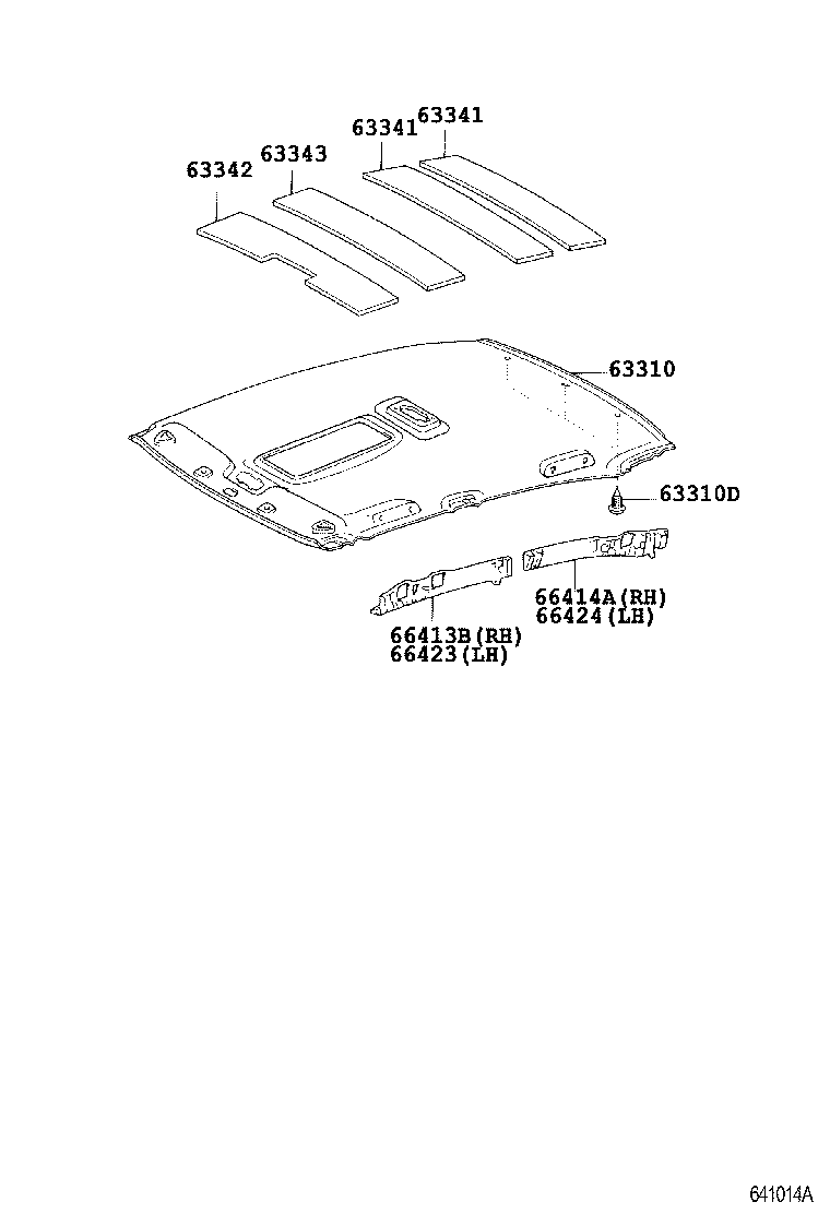  PREMIO ALLION |  ROOF HEADLINING SILENCER PAD