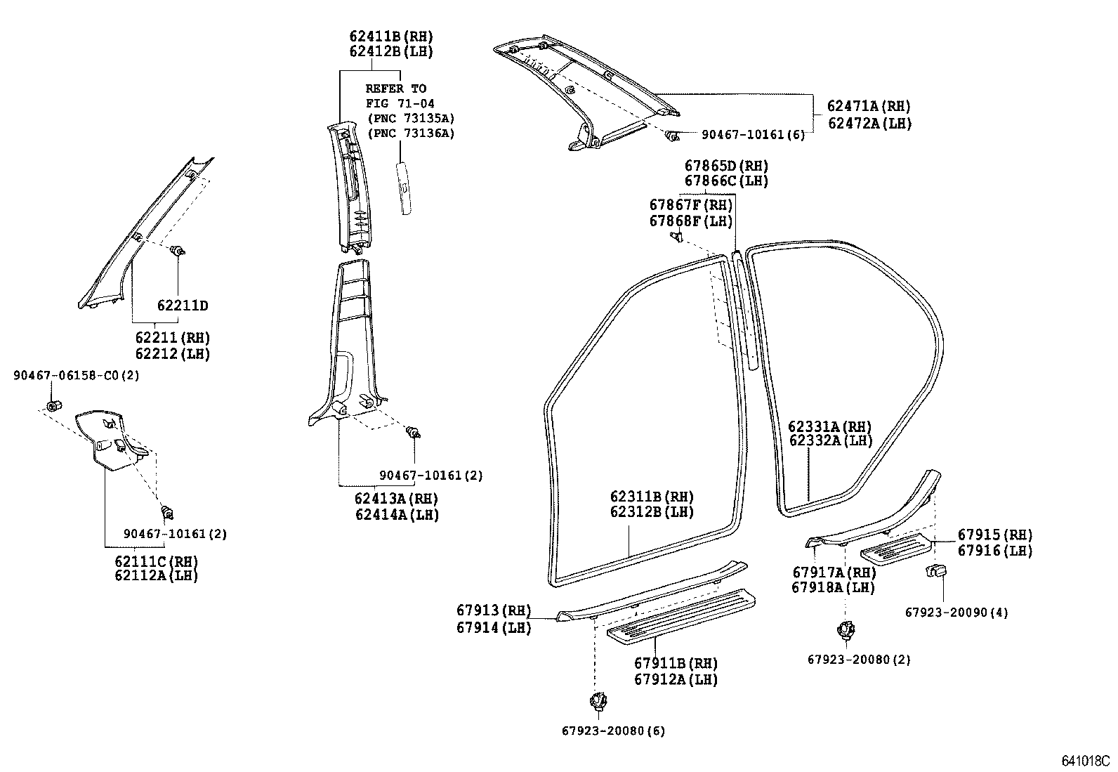  PREMIO ALLION |  INSIDE TRIM BOARD DOOR OPENING TRIM MOULDING