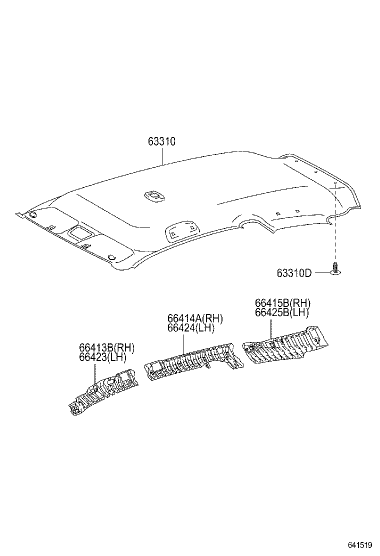  PORTE |  ROOF HEADLINING SILENCER PAD