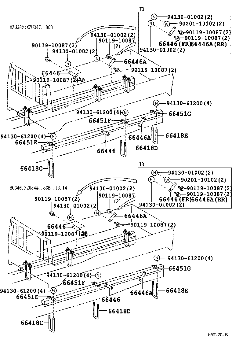  DYNA TOYOACE |  REAR BODY MOUNTING