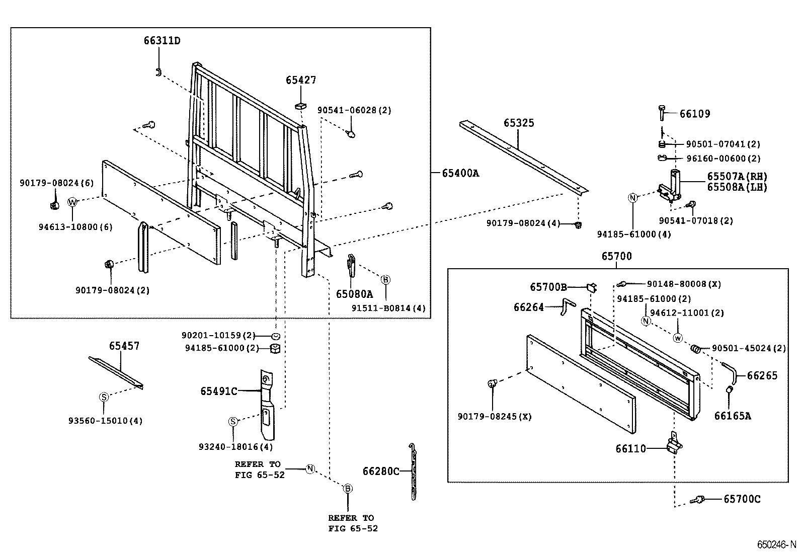  DYNA TOYOACE |  REAR BODY GUARD FRAME TAIL GATE