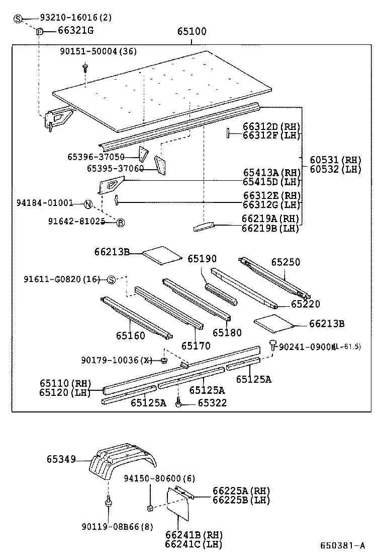  DYNA TOYOACE |  REAR BODY FLOOR FENDER
