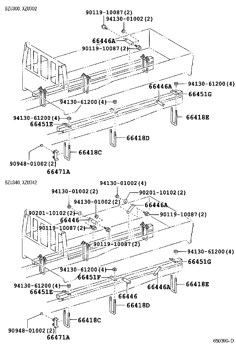  DYNA TOYOACE |  REAR BODY MOUNTING