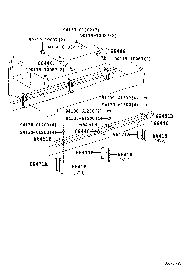  DYNA TOYOACE |  REAR BODY MOUNTING