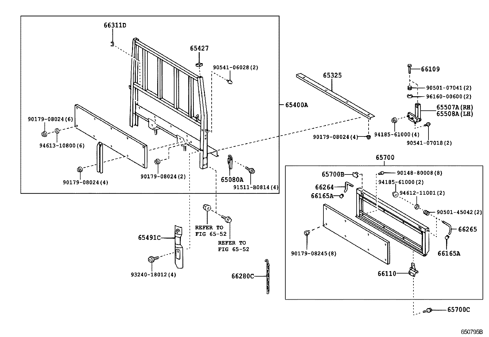  DYNA TOYOACE |  REAR BODY GUARD FRAME TAIL GATE
