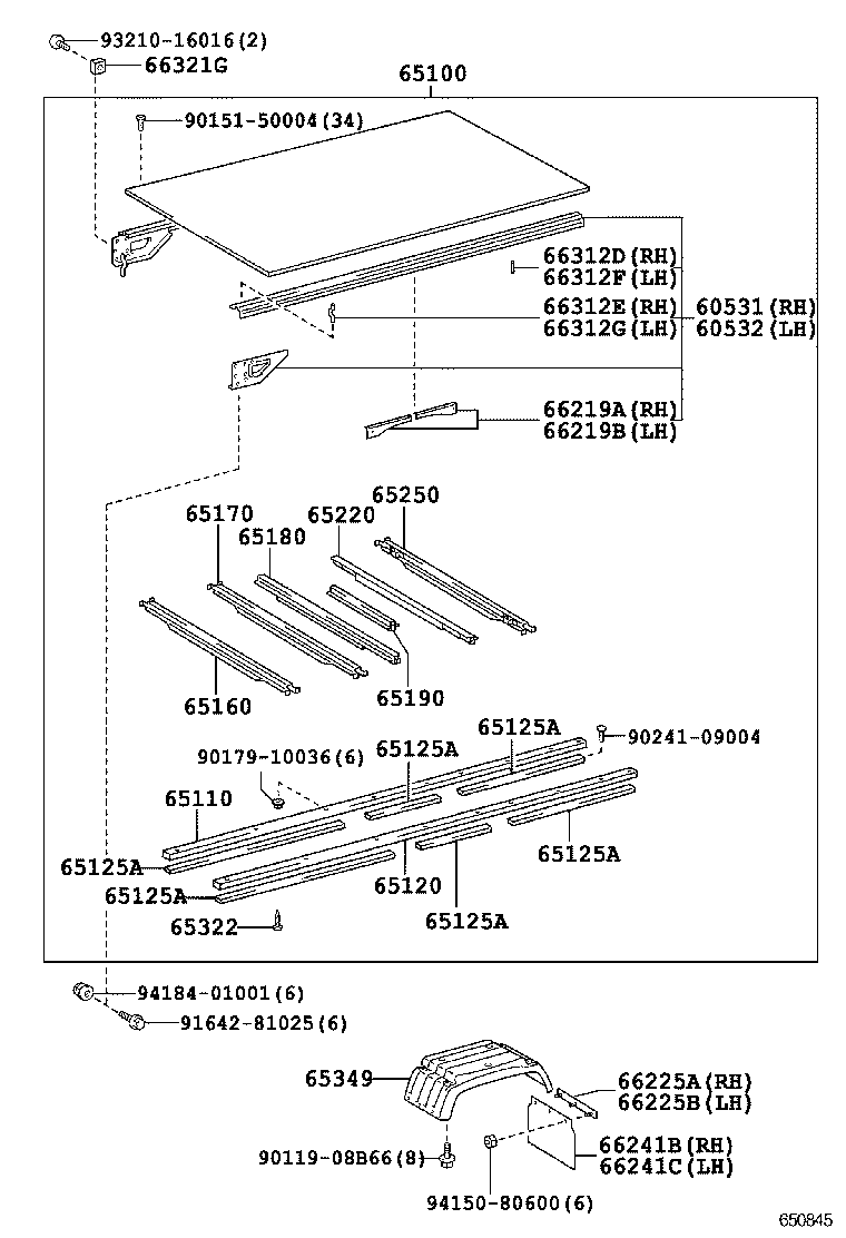  DYNA TOYOACE |  REAR BODY FLOOR FENDER