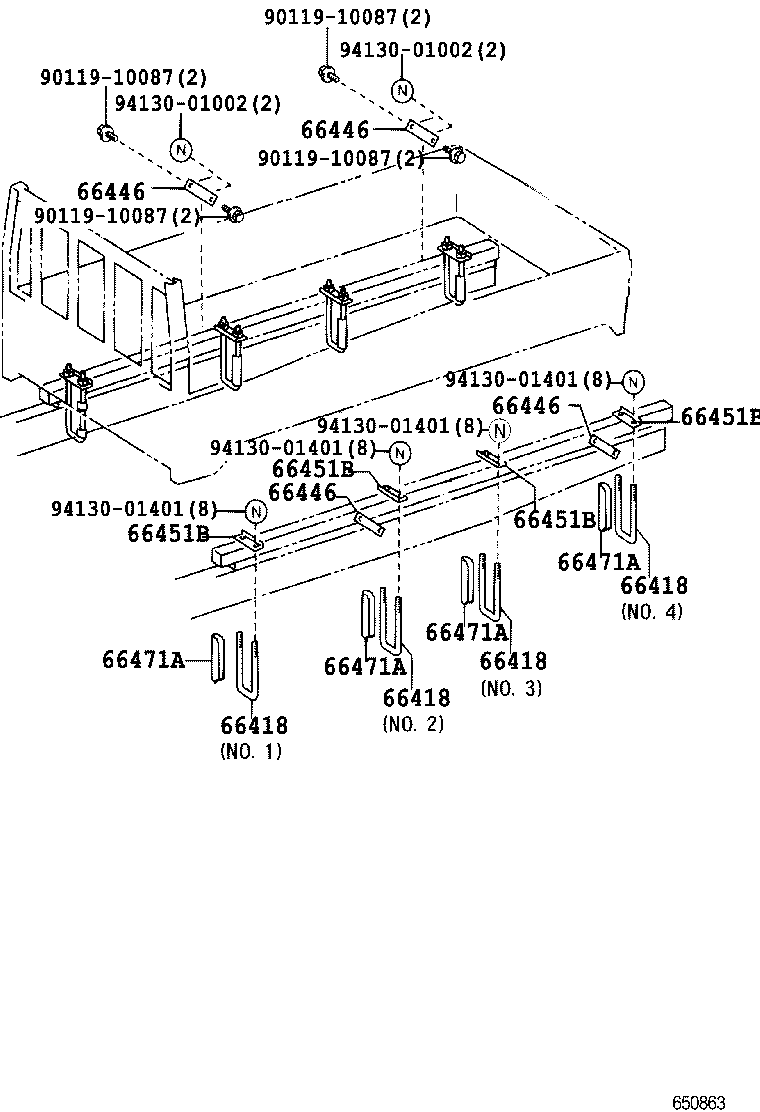  DYNA TOYOACE |  REAR BODY MOUNTING