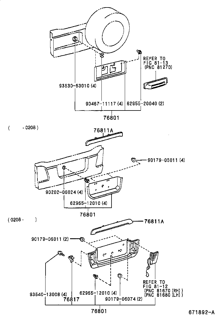  LAND CRUISER 100 |  BACK DOOR PANEL GLASS