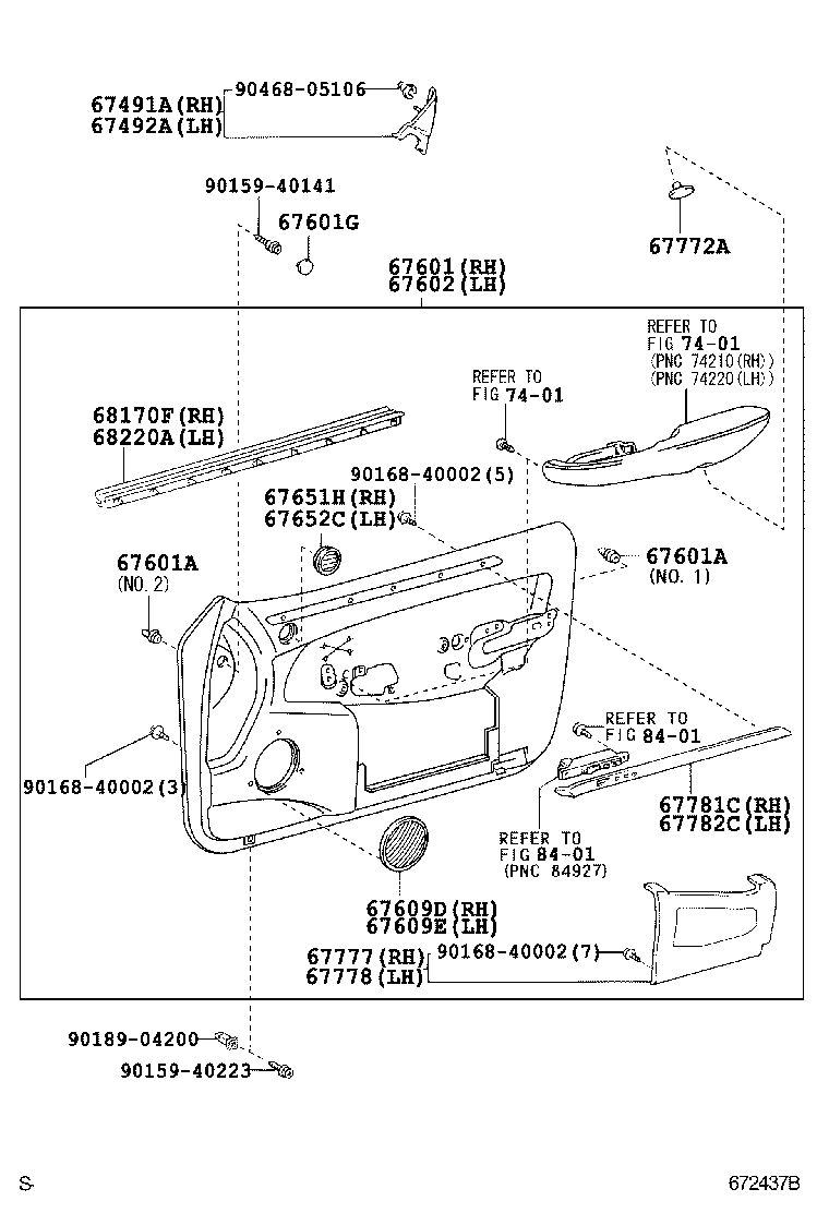  BREVIS |  FRONT DOOR PANEL GLASS