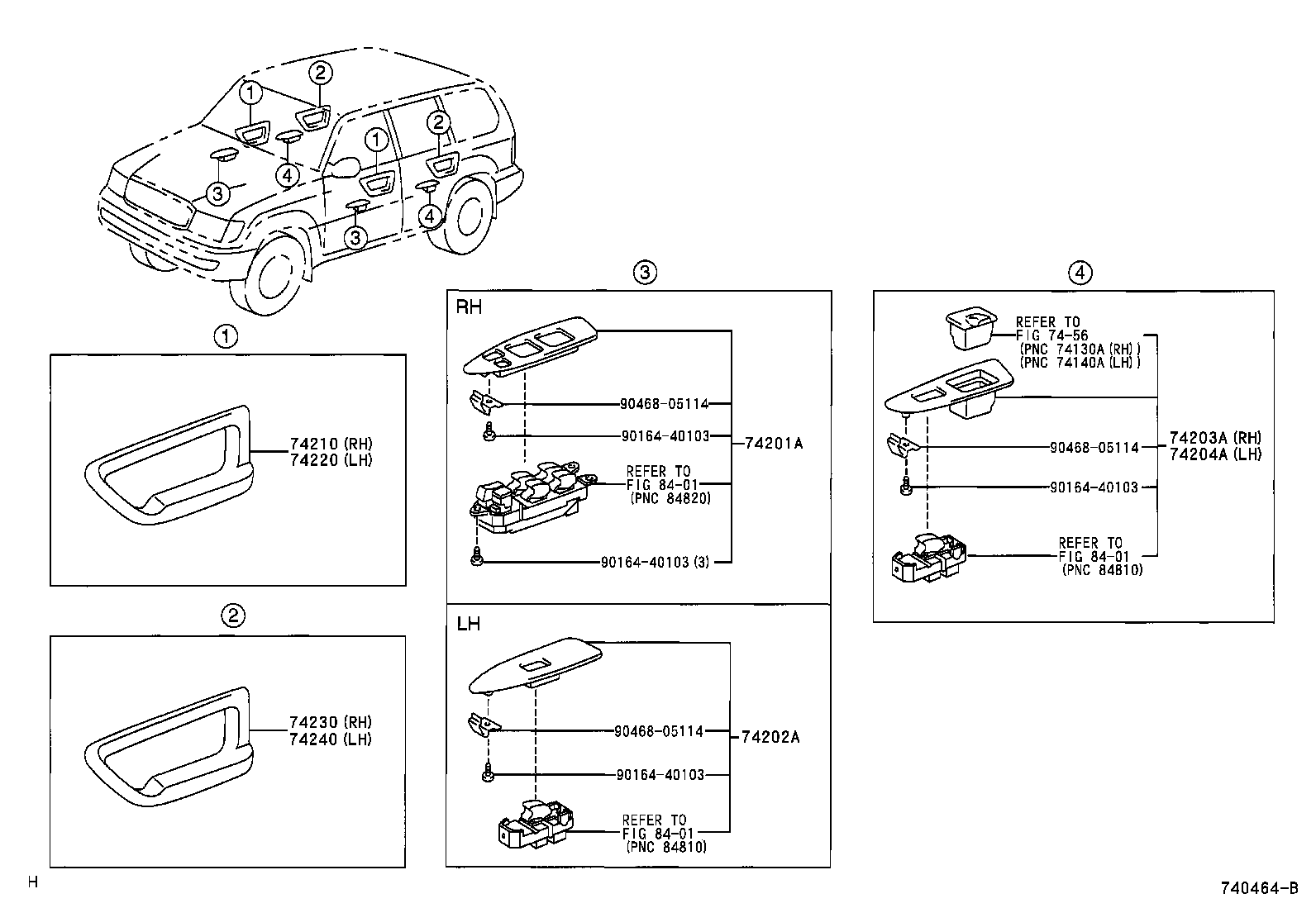  LAND CRUISER 100 |  ARMREST VISOR