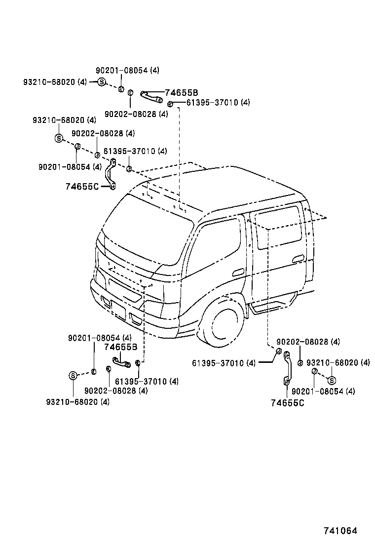  DYNA TOYOACE |  PROTECTOR PIPE ROLL BAR HANDRAIL
