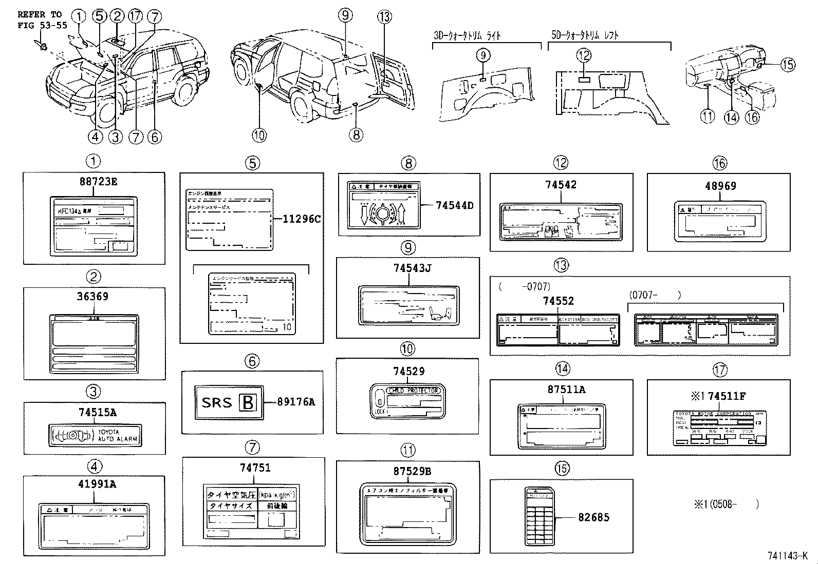  LAND CRUISER PRADO |  CAUTION PLATE