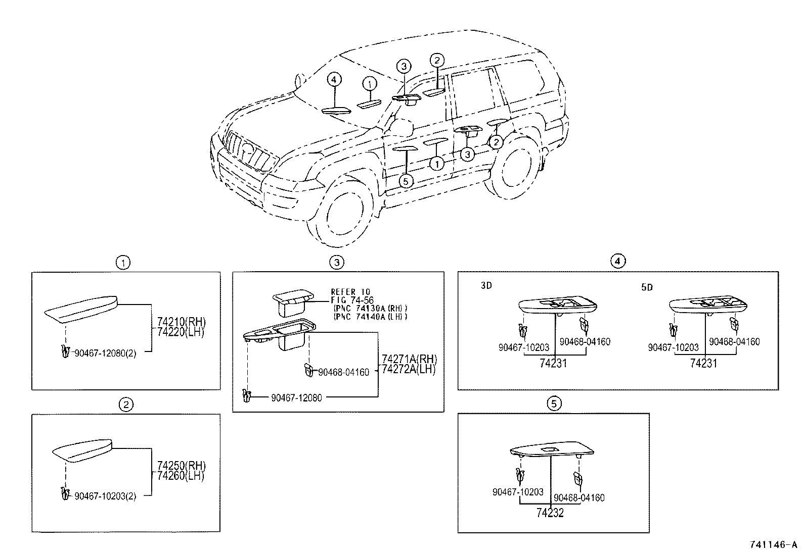  LAND CRUISER PRADO |  ARMREST VISOR