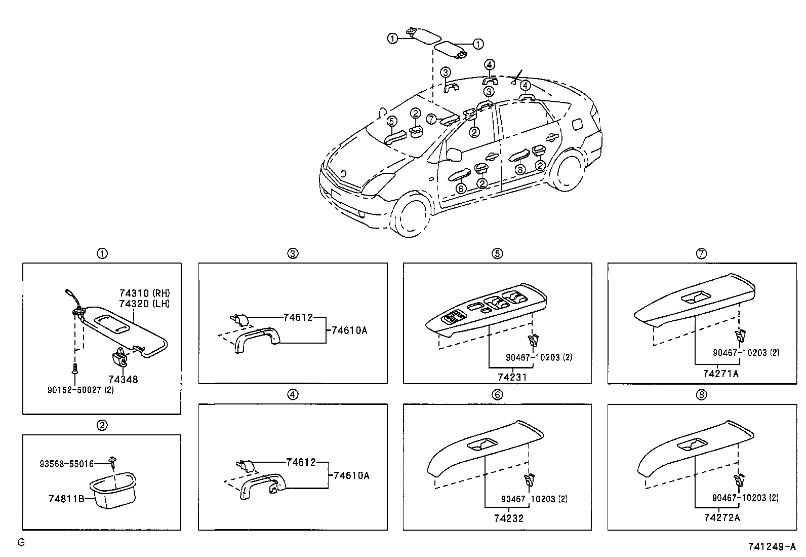  PRIUS |  ARMREST VISOR