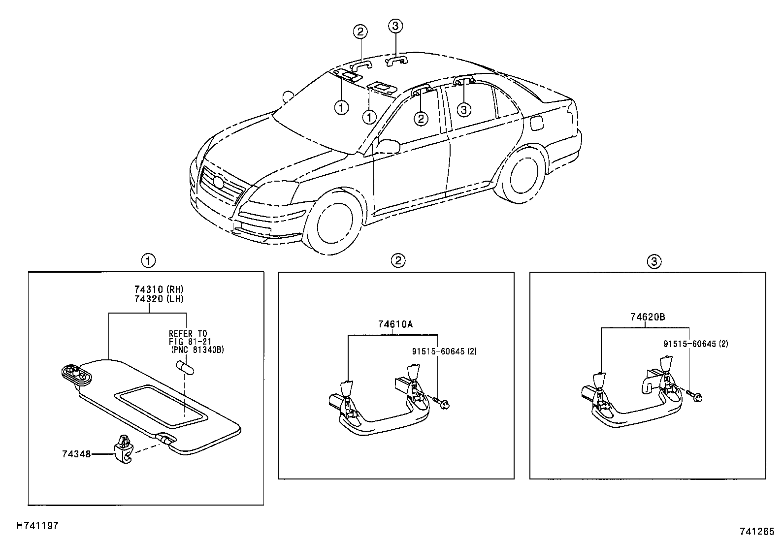  AVENSIS |  ARMREST VISOR