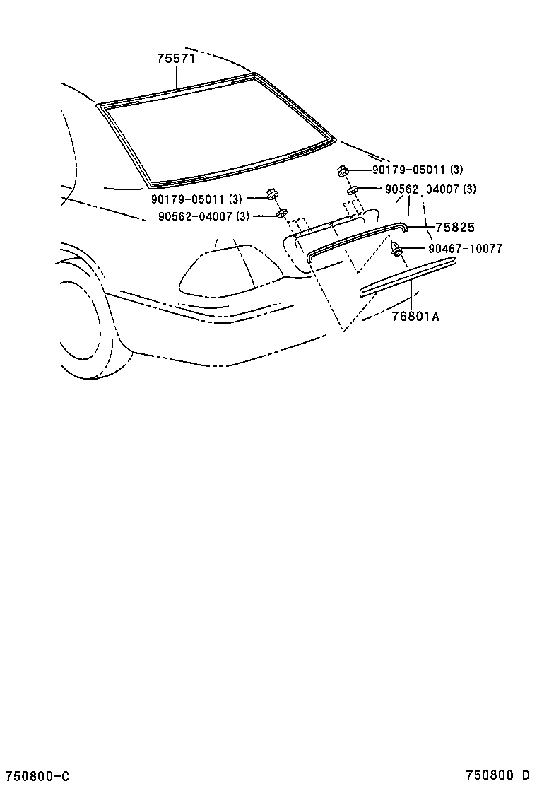  CELSIOR |  REAR MOULDING