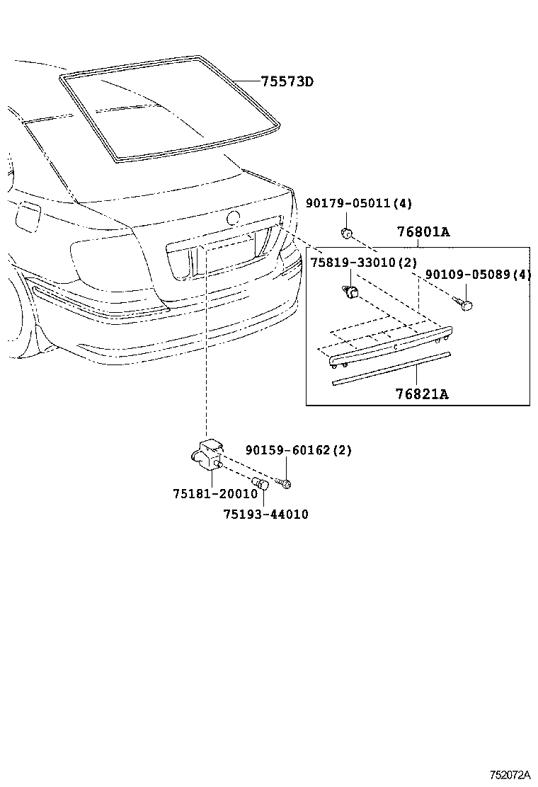  PREMIO ALLION |  REAR MOULDING