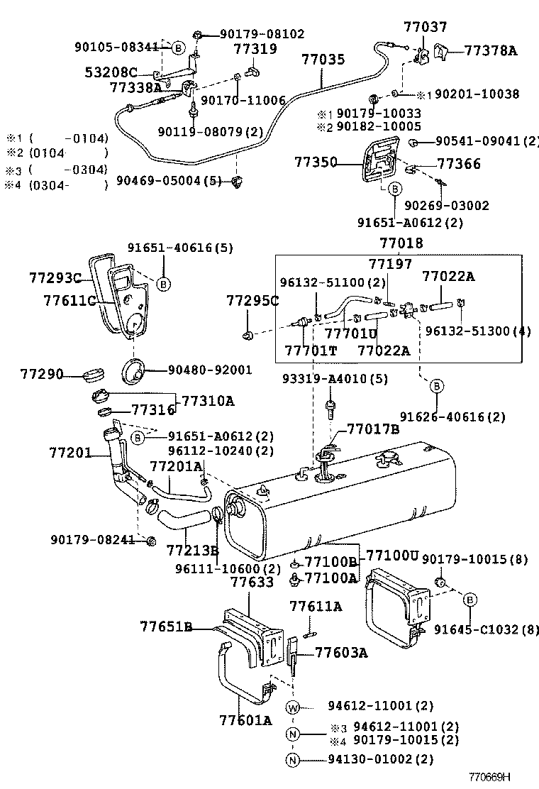  DYNA TOYOACE |  FUEL TANK TUBE