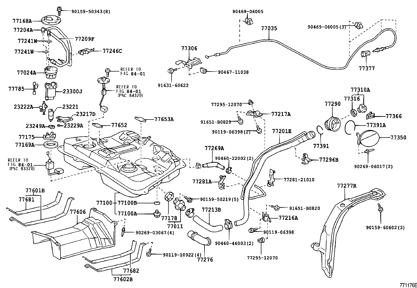  CALDINA |  FUEL TANK TUBE