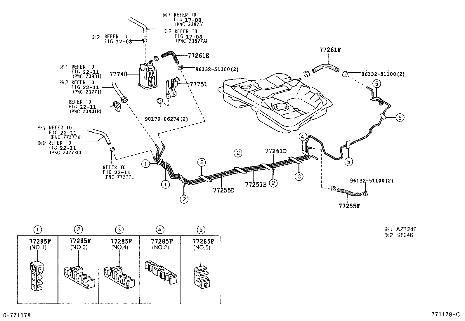  CALDINA |  FUEL TANK TUBE