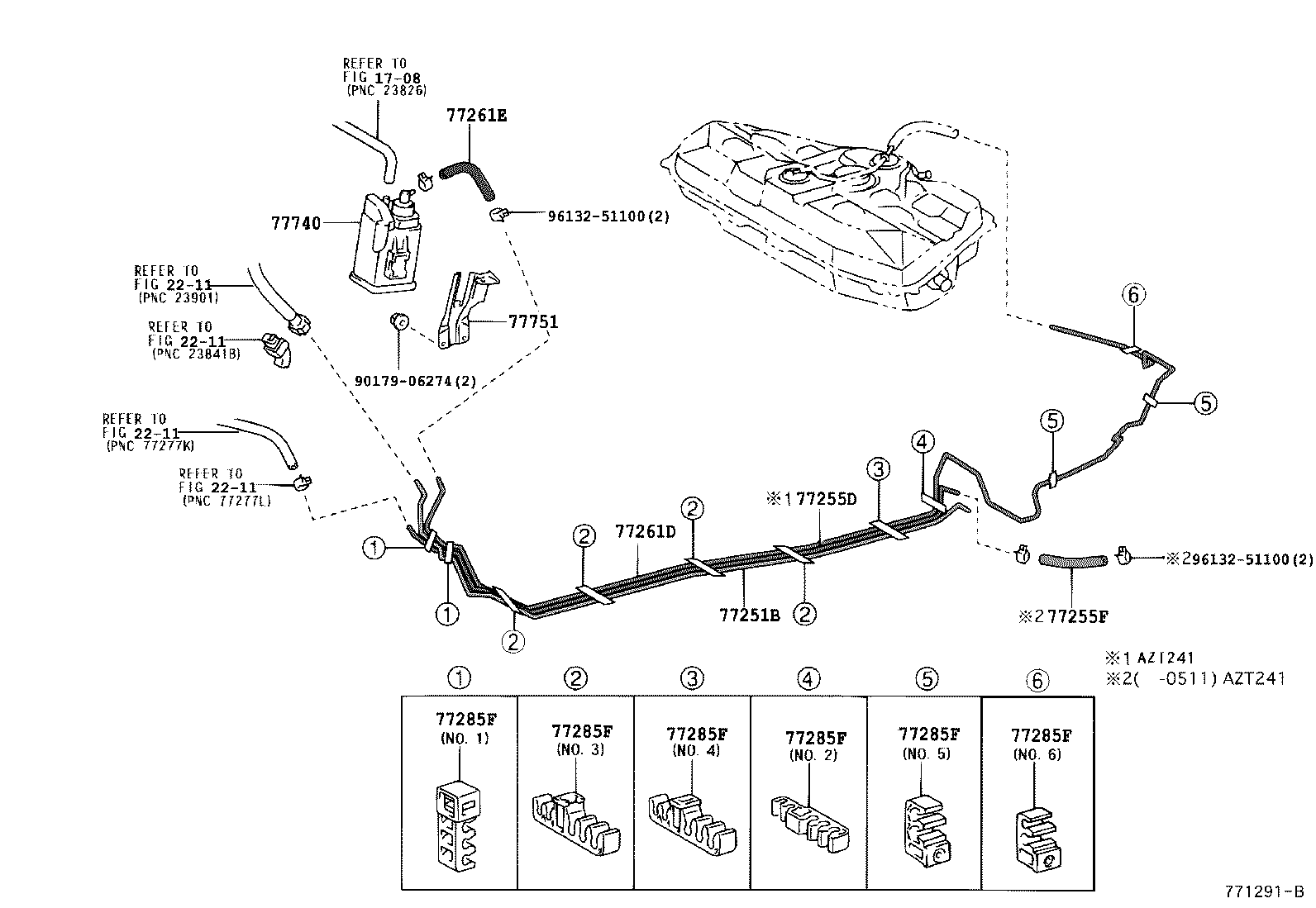 CALDINA |  FUEL TANK TUBE