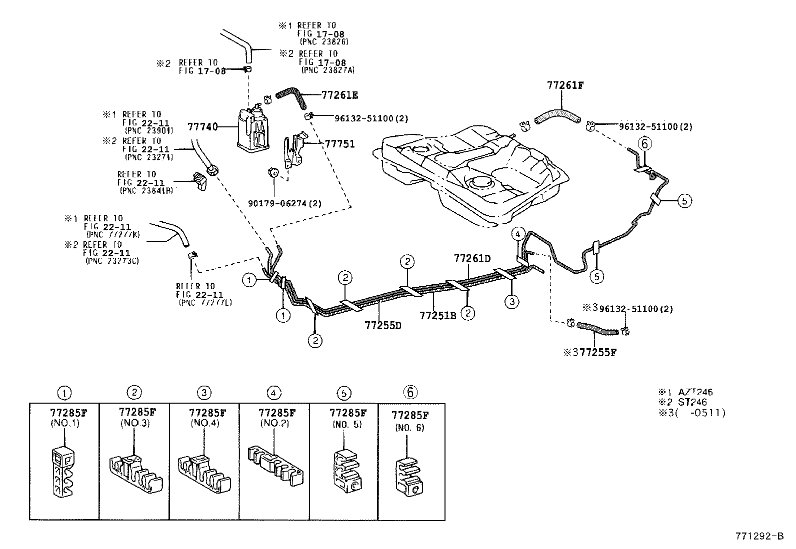  CALDINA |  FUEL TANK TUBE
