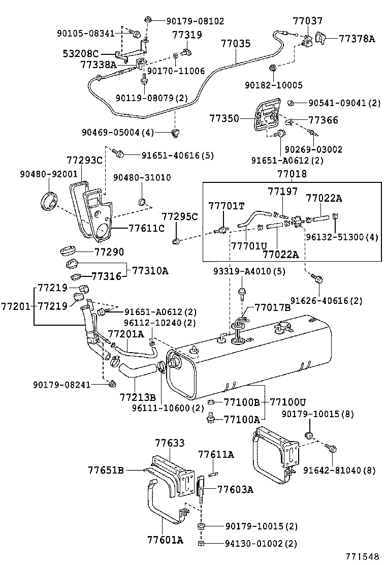  DYNA TOYOACE |  FUEL TANK TUBE