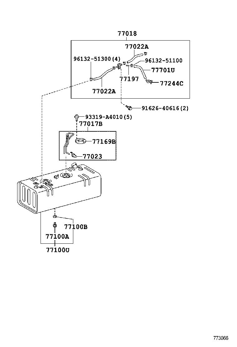  DYNA TOYOACE |  FUEL TANK TUBE