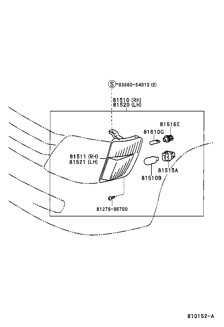  LITE TOWNACE NOAH V |  FRONT TURN SIGNAL LAMP