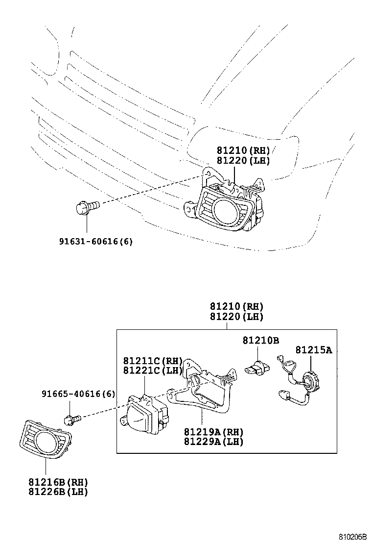  LITE TOWNACE NOAH V |  FOG LAMP