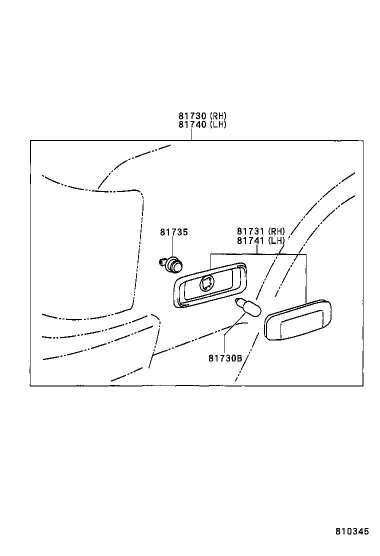  CENTURY |  SIDE TURN SIGNAL LAMP OUTER MIRROR LAMP