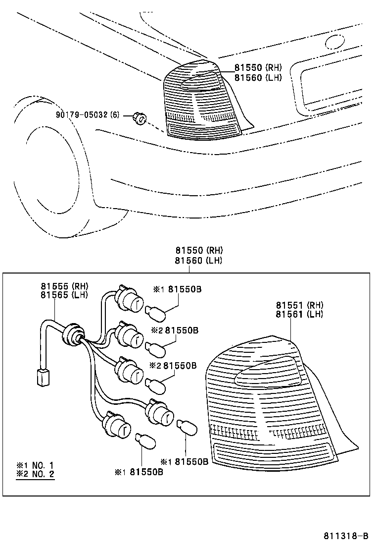  CROWN CROWN MAJESTA |  REAR COMBINATION LAMP
